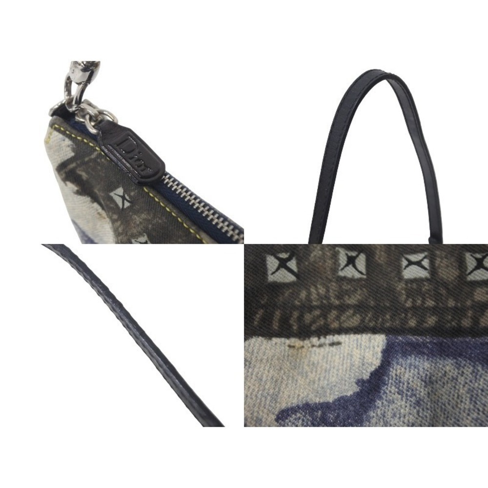 Christian Dior Saddle Bag denim transfer black blue leather - Picture 6 of 9